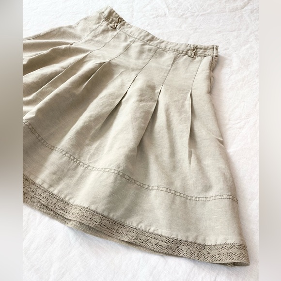 H&M Linen Blend Pleated Skirt - Picture 7 of 12